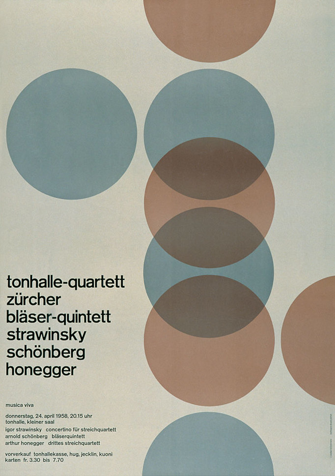 The 'tohnhalle quartett' poster
